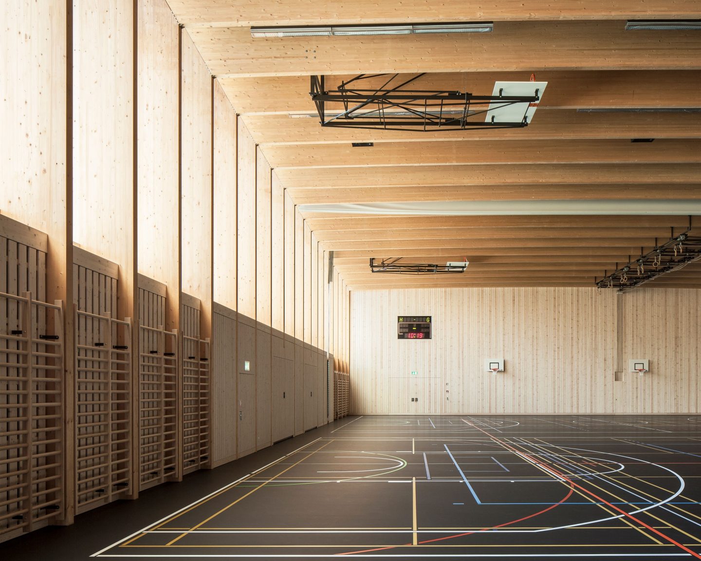 Sports Center Sargans, Sargans, SG. Hildebrand Studios AG, Architecture and Urban Design in Zurich, Switzerland